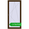 Pricing Balcony doors 1100x2300 mm BALCONY DOOR REHAU SYNEGO DARK_OAK two-sided. Price: 3 733.72 PLN