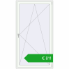 Pricing Balcony doors 1200x2200 mm BALCONY DOOR REHAU SYNEGO RAL 9016 Traffic white two-sided. Price: 810,93 €