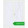 Ustalenie cen Drzwi balkonowe 1600x2100 mm BALCONY DOOR REHAU SYNEGO RAL 9016 Traffic white dwustronny. Cena: 3 658.73 PLN