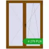 Pricing Balcony doors 1600x2100 mm BALCONY DOOR REHAU EURO 70 GOLDEN OAK two-sided. Price: 4 279.21 PLN
