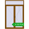 Pricing Balcony doors 1600x2400 mm BALCONY DOOR REHAU SYNEGO GOLDEN OAK two-sided. Price: 6 332.41 PLN