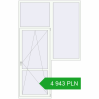 Pricing Balcony doors 1870x2920 mm BALCONY DOOR REHAU SYNEGO RAL 9016 Traffic white two-sided. Price: 4 942.72 PLN