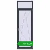 Pricing Balcony doors 800x2400 mm BALCONY DOOR REHAU EURO 60 ANTHRACITE_GREY_STRUKTURAL two-sided. Price: 478.29 EUR