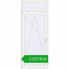 Pricing Drzwi balkonowe 1000x2500 mm BALCONY DOOR REHAU EURO 70 RAL 9016 Traffic white dwustronny. Price: 2 226.64 PLN