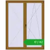 Ustalenie cen Drzwi balkonowe 1800x2300 mm BALCONY DOOR REHAU SYNEGO LIGHT_OAK dwustronny. Cena: 1141,80 €