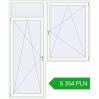 Pricing Balcony doors 2000x2400 mm BALCONY DOOR REHAU SYNEGO RAL 9016 Traffic white two-sided. Price: 5 353.56 PLN