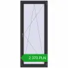 Pricing Balcony doors 900x2200 mm BALCONY DOOR REHAU EURO 70 ANTHRACITE_GREY_GLATT two-sided. Price: 2 370.26 PLN