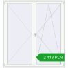 Pricing Balcony doors 2000x2200 mm BALCONY DOOR REHAU EURO 70 RAL 9016 Traffic white two-sided. Price: 2 418.14 PLN