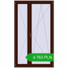 Pricing Balcony doors 1300x2200 mm BALCONY DOOR REHAU SYNEGO BLACK_CHERRY two-sided. Price: 4 762.55 PLN