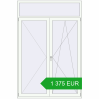 Pricing Balcony doors 1600x2400 mm BALCONY DOOR REHAU SYNEGO RAL 9016 Traffic white two-sided. Price: 1 374.87 EUR