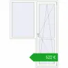 Ustalenie cen Drzwi balkonowe 1500x2100 mm BALCONY DOOR REHAU EURO 70 RAL 9016 Traffic white dwustronny. Cena: 522,22 €