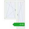 Pricing Balcony doors 1500x2100 mm BALCONY DOOR REHAU EURO 70 RAL 9016 Traffic white two-sided. Price: 561,60 €