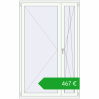 Ustalenie cen Drzwi balkonowe 1300x2100 mm BALCONY DOOR REHAU SYNEGO RAL 9016 Traffic white dwustronny. Cena: 467,38 €