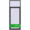 Pricing Balcony doors 1000x2600 mm BALCONY DOOR REHAU EURO 70 BLACK_STRUCTURAL two-sided. Price: 2097,01 zł