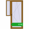 Ustalenie cen Drzwi balkonowe 1270x2140 mm BALCONY DOOR REHAU SYNEGO LIGHT_OAK dwustronny. Cena: 597,96 €