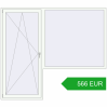Pricing Balcony doors 2400x2100 mm BALCONY DOOR REHAU EURO 70 RAL 9016 Traffic white two-sided. Price: 566.15 EUR