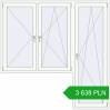Pricing Balcony doors 2100x2100 mm BALCONY DOOR REHAU EURO 70 RAL 9016 Traffic white two-sided. Price: 3 638.45 PLN