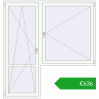 Ustalenie cen Drzwi balkonowe 2000x2100 mm BALCONY DOOR REHAU SYNEGO RAL 9016 Traffic white dwustronny. Cena: 636,11 €
