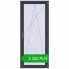 Pricing Balcony doors 900x2150 mm BALCONY DOOR REHAU EURO 70 ANTHRACITE_GREY_STRUKTURAL two-sided. Price: 2 321.95 PLN