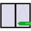 Ustalenie cen Drzwi balkonowe 2600x2150 mm BALCONY DOOR REHAU EURO 70 BLACK_BROWN dwustronny. Cena: 939,32 €