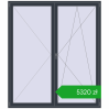 Pricing Balcony doors 2000x2300 mm BALCONY DOOR REHAU SYNEGO ANTHRACITE_GREY_STRUKTURAL two-sided. Price: 5320,08 zł