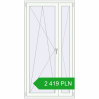 Pricing Balcony doors 1080x2095 mm BALCONY DOOR REHAU EURO 70 RAL 9016 Traffic white two-sided. Price: 2 418.51 PLN