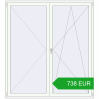 Ustalenie cen Drzwi balkonowe 2000x2200 mm BALCONY DOOR REHAU EURO 70 RAL 9016 Traffic white dwustronny. Cena: 738.15 EUR