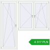 Pricing Balcony doors 2300x2280 mm BALCONY DOOR REHAU SYNEGO RAL 9016 Traffic white two-sided. Price: 4 317.4 PLN