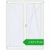 Ustalenie cen Drzwi balkonowe 1600x2100 mm BALCONY DOOR REHAU SYNEGO RAL 9016 Traffic white dwustronny. Cena: 2 672.77 PLN