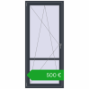 Pricing Balcony doors 930x2100 mm BALCONY DOOR REHAU EURO 60 ANTHRACITE_GREY_STRUKTURAL two-sided. Price: 499,50 €