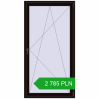 Pricing Balcony doors 1100x2100 mm BALCONY DOOR REHAU EURO 70 BLACK_BROWN two-sided. Price: 2 785.49 PLN