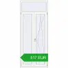 Pricing Balcony doors 1000x2400 mm BALCONY DOOR REHAU EURO 70 RAL 9016 Traffic white two-sided. Price: 516.68 EUR