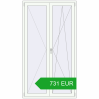 Pricing Balcony doors 1250x2260 mm BALCONY DOOR REHAU EURO 70 RAL 9016 Traffic white two-sided. Price: 731.34 EUR