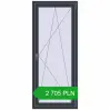 Pricing Balcony doors 800x1900 mm BALCONY DOOR REHAU SYNEGO ANTHRACITE_GREY_STRUKTURAL two-sided. Price: 2 704.55 PLN