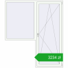 Pricing Balcony doors 1900x2200 mm BALCONY DOOR REHAU SYNEGO RAL 9016 Traffic white two-sided. Price: 3233,91 zł