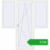 Pricing Balcony doors 1980x2130 mm BALCONY DOOR REHAU SYNEGO RAL 9016 Traffic white two-sided. Price: 937,70 €