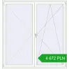 Pricing Balcony doors 2000x2100 mm BALCONY DOOR REHAU SYNEGO RAL 9016 Traffic white two-sided. Price: 4 671.67 PLN