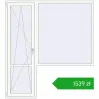 Ustalenie cen Drzwi balkonowe 2000x2200 mm BALCONY DOOR REHAU EURO 70 RAL 9016 Traffic white dwustronny. Cena: 1539,02 zł