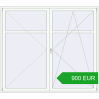 Pricing Balcony doors 2400x2130 mm BALCONY DOOR REHAU EURO 60 RAL 9016 Traffic white two-sided. Price: 899.65 EUR