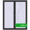 Pricing Balcony doors 1740x2100 mm BALCONY DOOR REHAU SYNEGO ANTHRACITE_GREY_GLATT two-sided. Price: 5487,96 zł