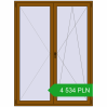Pricing Balcony doors 1640x2200 mm BALCONY DOOR REHAU EURO 70 GOLDEN OAK two-sided. Price: 4 534.33 PLN