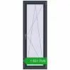 Pricing Balcony doors 700x2000 mm BALCONY DOOR REHAU EURO 60 ANTHRACITE_GREY_STRUKTURAL two-sided. Price: 1 631.23 PLN