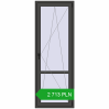 Pricing Balcony doors 800x2200 mm BALCONY DOOR REHAU SYNEGO BASALT_GREY two-sided. Price: 2 712.84 PLN