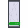 Ustalenie cen Drzwi balkonowe 1000x2250 mm BALCONY DOOR REHAU EURO 70 ANTHRACITE_GREY_STRUKTURAL dwustronny. Cena: 626,62 €