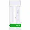 Pricing Balcony doors 1000x2400 mm BALCONY DOOR REHAU EURO 70 RAL 9016 Traffic white two-sided. Price: 616,55 €