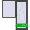 Ustalenie cen Drzwi balkonowe 1900x2200 mm BALCONY DOOR REHAU EURO 70 BASALT_GREY dwustronny. Cena: 896,43 €