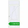 Pricing Drzwi balkonowe 990x2400 mm BALCONY DOOR REHAU EURO 70 RAL 9016 Traffic white dwustronny. Price: 1593,76 zł