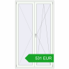 Ustalenie cen Drzwi balkonowe 1310x2310 mm BALCONY DOOR REHAU EURO 70 RAL 9016 Traffic white dwustronny. Cena: 531.49 EUR