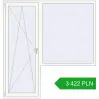 Pricing Balcony doors 2000x2100 mm BALCONY DOOR REHAU EURO 70 RAL 9016 Traffic white two-sided. Price: 3 422.22 PLN