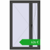 Ustalenie cen Drzwi balkonowe 1300x2100 mm BALCONY DOOR REHAU SYNEGO BASALT_GREY dwustronny. Cena: 626,41 €